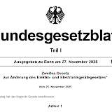 Screenshot zweites Gesetz zur Änderung des Elektro- und Elektronikgerätegesetzes