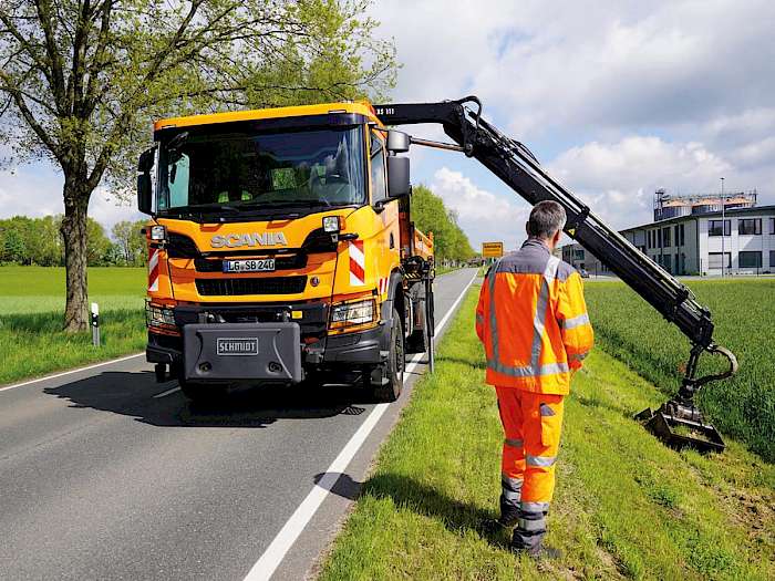 Lkw mit Ladekran